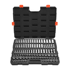 VEVOR Socket Set, 104 Pieces, 3/8 inch Drive Socket Tool Set, Metric Size from 6 to 24 mm, Deep and Standard, Mechanic