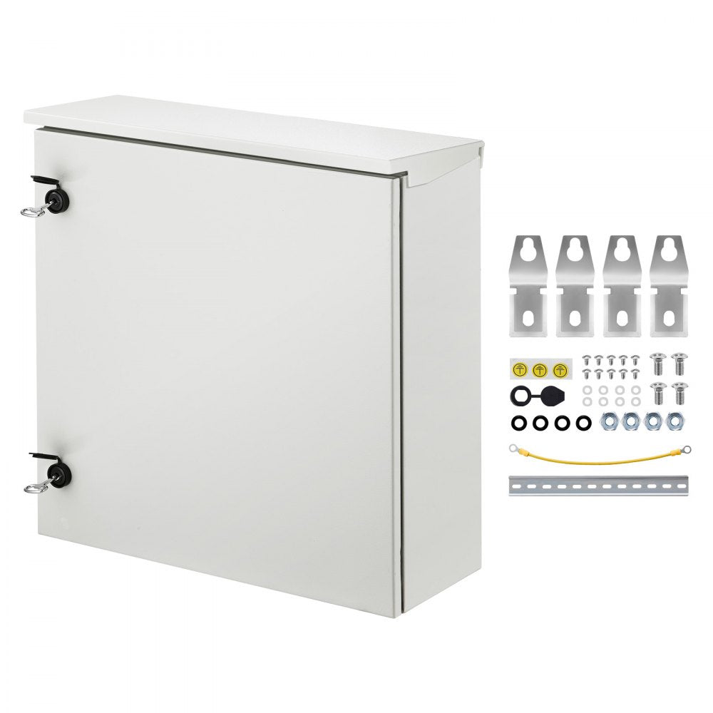 VEVOR Electrical Enclosure, 24'' x 24'' x 8'', NEMA 4 Outdoor Enclosure, IP65 Waterproof & Dustproof Cold-Rolled Carbon