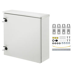VEVOR Electrical Enclosure, 24'' x 24'' x 8'', NEMA 4 Outdoor Enclosure, IP65 Waterproof & Dustproof Cold-Rolled Carbon