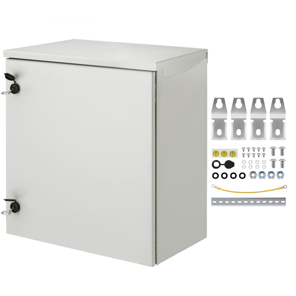 VEVOR Electrical Enclosure, 24'' x 24'' x 12'', NEMA 4 Outdoor Enclosure, IP65 Waterproof & Dustproof Cold-Rolled