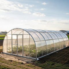 VEVOR Greenhouse Spring Wire and Lock Channel, 10 Packs 6.56 ft PVC-Coated Wiggle Wire & Aluminum Alloy Channel Bundle