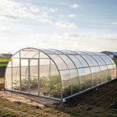 VEVOR Greenhouse Spring Wire and Lock Channel, 20 Packs 6.56 ft PVC-Coated Wiggle Wire & Aluminum Alloy Channel Bundle