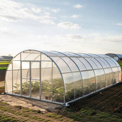VEVOR Greenhouse Spring Wire and Lock Channel, 50 Packs 6.56 ft PVC-Coated Wiggle Wire & Aluminum Alloy Channel Bundle