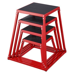 VEVOR Plyometric Jump Boxes, 12/18/24/30 Inch Plyo Box, Platform and Jumping Agility Box, Anti-Slip Fitness Exercise