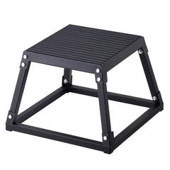VEVOR Plyometric Jump Box, 12 Inch Plyo Box, Steel Plyometric Platform and Jumping Agility Box, Anti-Slip Fitness