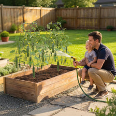 VEVOR Cucumber Trellis 4 Pack, A-Frame Garden Trellises for Raised Bed, Metal Rustproof Coating Plant Support for Vine