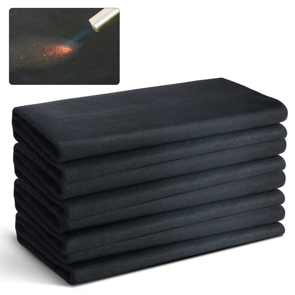 VEVOR Carbon Felt Welding Blanket 4 Pack, 37" x 36" Flame Retardant Welding Blanket, Up To 1800°F Heat Resistant