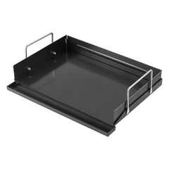 VEVOR Carbon Steel Griddle 17x11 inch Flat Top Pre-Seasoned Plate Handle, for BBQ Eggs Burger, Even Heat Distribution