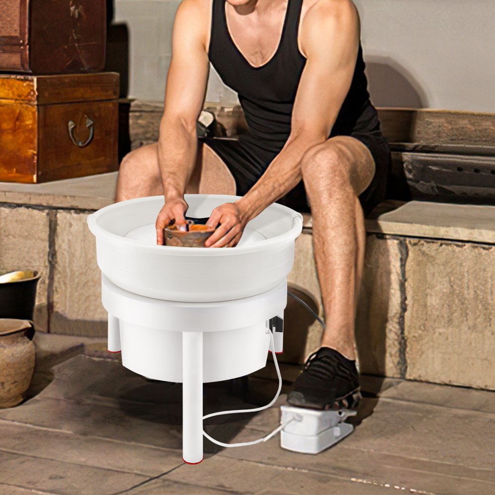 VEVOR Pottery Wheel 36cm Pottery Forming Machine with Foot Pedal Pottery Wheel for Adults 450W Electric Pottery Wheel