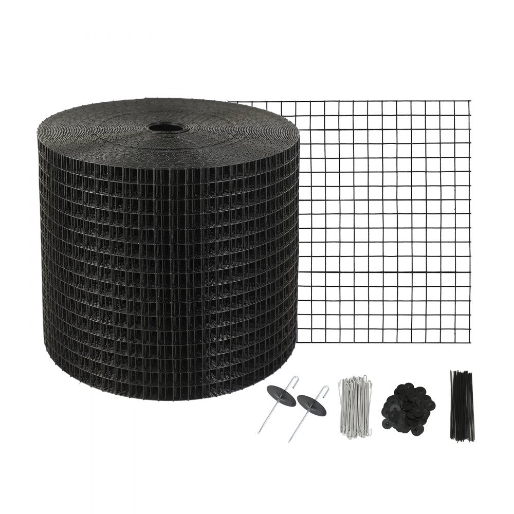 VEVOR 6 inch x 100ft Solar Panel Bird Guard, Critter Guard Roll Kit with 60pcs Aluminum Alloy Fasteners, Solar Panel