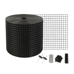 VEVOR 6 inch x 100ft Solar Panel Bird Guard, Critter Guard Roll Kit with 60pcs Aluminum Alloy Fasteners, Solar Panel