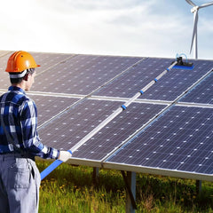 VEVOR Water Fed Pole Kit, 30FT Solar Panel Cleaning Pole with Extendable Handle, 180° Rotatable Brush Head & 65.6FT