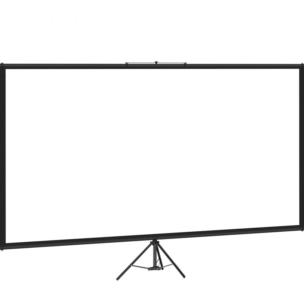 VEVOR Tripod Projector Screen with Stand 110inch 16:9 4K HD Projection Screen Stand Wrinkle-Free Height Adjustable