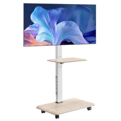 VEVOR Rolling TV Stand, Mobile TV Cart for 32-70 Inch Screens, 25° Left-Right Rotation and Height Adjustable TV Mount