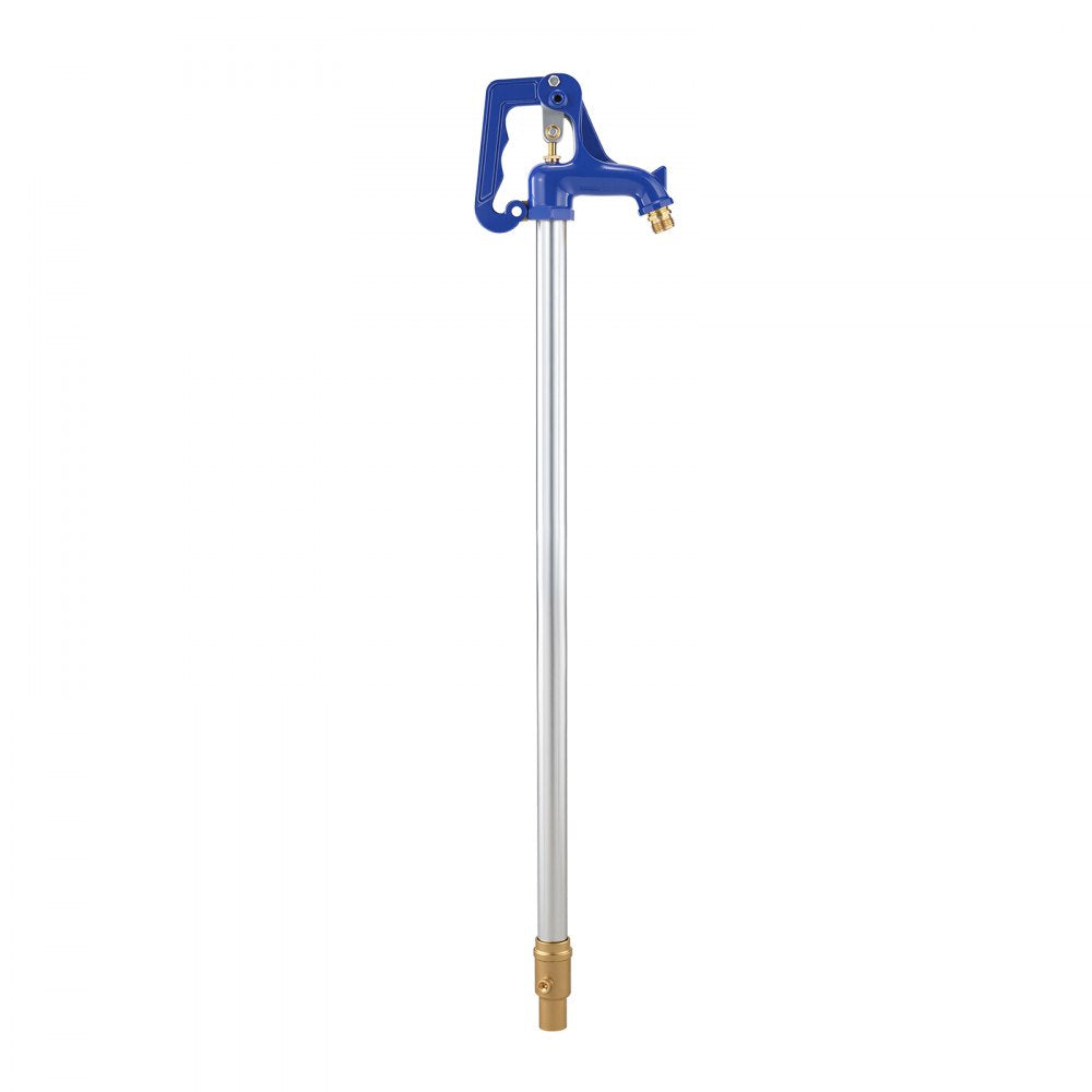 VEVOR Frost Proof Yard Hydrant, 3.22FT Freeze-Proof Outdoor Faucet with 12" Bury Depth, 3/4" NPT Pipe Connection & 3/4"