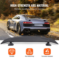 VEVOR GT Wing Car Spoiler, 46.3 inch Universal Spoiler, Compatible with most Sedans and Coupes, High Strength ABS