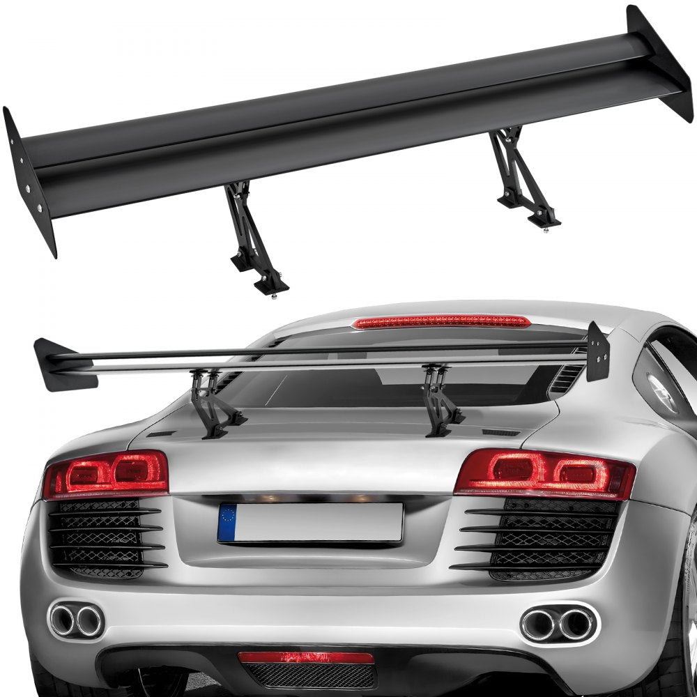 VEVOR GT Wing Car Spoiler, 53.1 inch Universal Spoiler with Double Deck, Adjustable Lightweight Aluminum, Car Rear