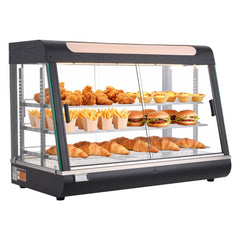 VEVOR 3-Tier Commercial Food Warmer Display, 1400W Food Display Warmer with LED Light, Top Storage and Adjustable
