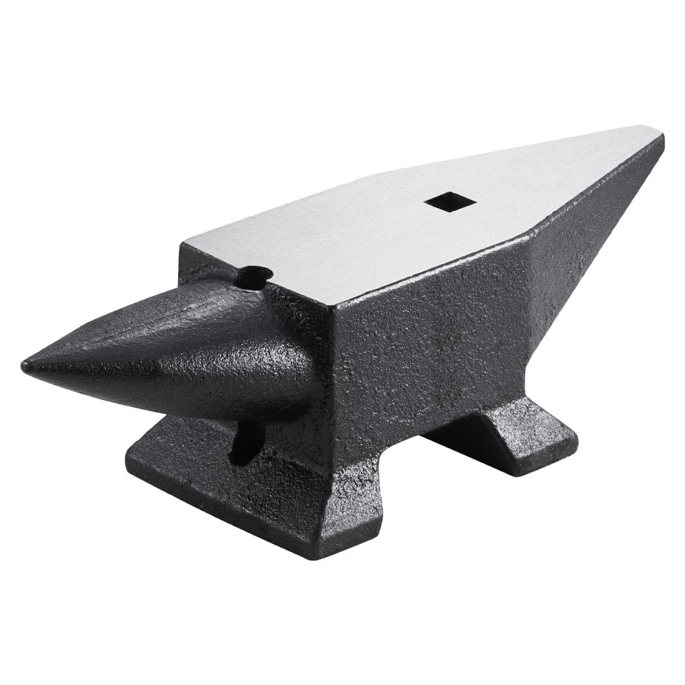 VEVOR Cast Iron Anvil, 22 Lbs/10kg Single Horn Anvil, with Large Countertop and Stable Base, High Hardness Rugged Round