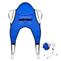 VEVOR Patient Lift U-Sling with Head Support- Medium Size, Divided Leg Transfer Sling for Bathing, Patient Lift Medical