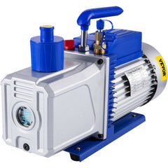 VEVOR Vacuum Pump 12CFM 1HP Vane Vacuum Pump Two Stage 3 x 10-1 Pa Ultimate HVAC Rotary Auto AC Refrigerant Vacuum