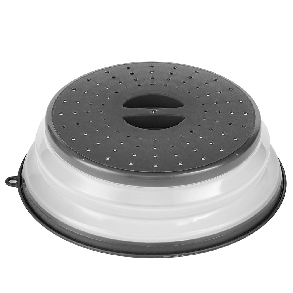 VEVOR 2PCS Microwave Splatter Covers, 10.4" Collapsible Microwave Lid for Food, 300°F Heat-Resistant PP Splatter Guard