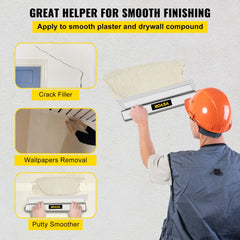VEVOR Skimming Blade,24 inch Smoothing Knife, European Stainless Steel Construction Knife, Aluminum Blade Profile