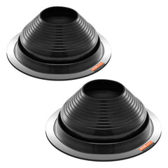 VEVOR 2 Pcs Roof Pipe Flashing Boots, Fit Pipe OD 6" to 11", Flexible EDPM Roofing Jack Pipe Flashing, High Temp -67℉