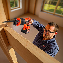 VEVOR Cordless Reciprocating Saw, 20 V, 3000 SPM Variable Speed, 1 inch Stroke Length, Electric Reciprocating Saw with