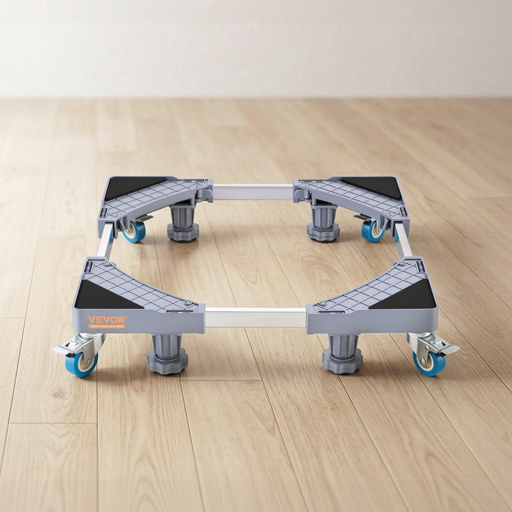 VEVOR Mini Fridge Stand, 400 lbs Load, 4 Strong Feet, 4 Locking Swivel Wheels, Washer and Dryer Pedestal
