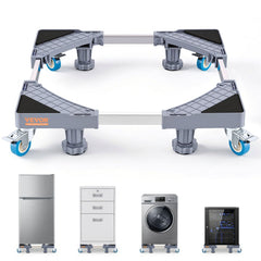 VEVOR Mini Fridge Stand, 400 lbs Load, 4 Strong Feet, 4 Locking Swivel Wheels, Washer and Dryer Pedestal