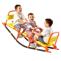 VEVOR Kids Seesaw, 200 lbs Load Capacity, Metal Rocking Teeter Totter with Handles, Toddler Seesaw for Children Aged