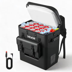 VEVOR 12 Volt Refrigerator, 13.7 QT/ 13L Car Fridge, Portable Electric Freezer Compressor, 12V/24V DC, 21℉ to 50℉/ -6℃