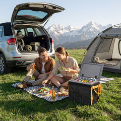 VEVOR 12 Volt Refrigerator, 21.1 QT/ 20L Car Fridge, Portable Ultra-Light EPP Freezer, APP Control Electric Compressor
