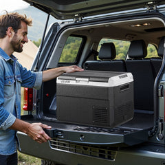 VEVOR 12 Volt Car Refrigerator, 52.8QT/50L Car Fridge, Portable Electric Cooler with -4℉~68℉ Adjustable Temperature