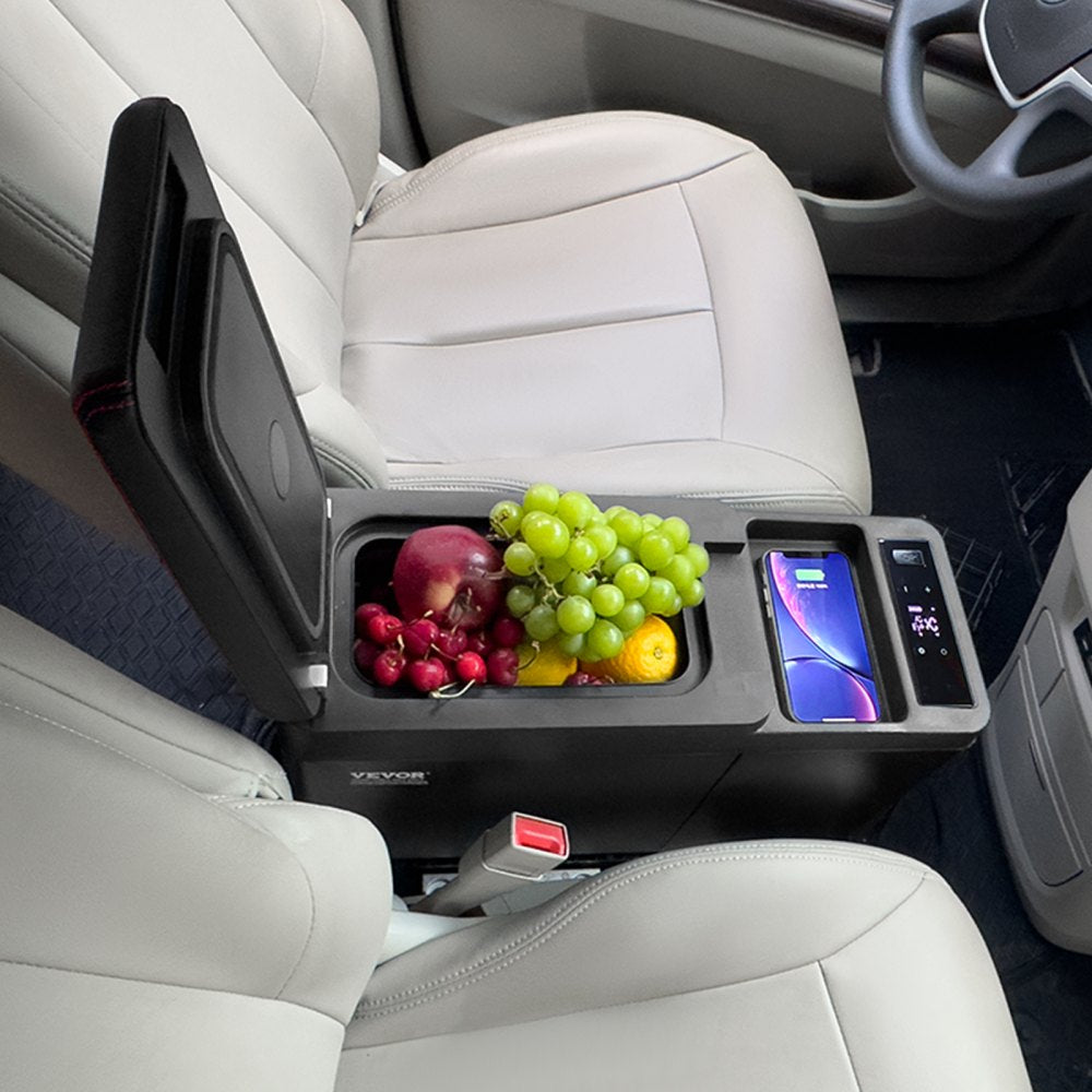 VEVOR Car Refrigerator, 12 Volt Car Armrest Refrigerator Fridge, 8 L Single Zone Portable Freezer, -4℉-68℉ Adjustable