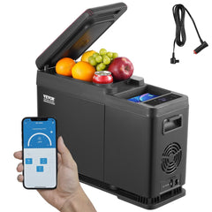 VEVOR Car Refrigerator, 12 Volt Car Armrest Refrigerator Fridge, 8 L Single Zone Portable Freezer, -4℉-68℉ Adjustable