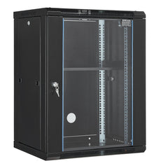 VEVOR 15U Wall Mount Network Cabinet, 500 lbs Max. Ground Load Capacity, Server Rack Cabinet Enclosure with Locking