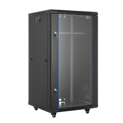 VEVOR 22U Network Cabinet Wall Mount, 23.6 in Depth, 300 lbs Max Load Capacity Server Cabinet Rack Enclosure with