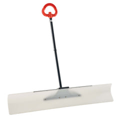 VEVOR Snow Pusher Shovel, 48 in Outdoor Snowplow Shovel with Ergonomic Grip, HDPE Plastic Blade, Winter Shovels with