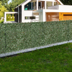 VEVOR Ivy Privacy Fence, 39 x 98 in Artificial Green Wall Screen, Greenery Ivy Fence with Strengthened Joint, Faux