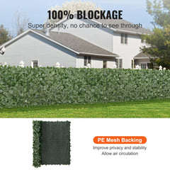VEVOR Ivy Privacy Fence, 59 x 98 in Artificial Green Wall Screen, Greenery Ivy Fence with Mesh Cloth Backing and