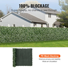 VEVOR Privacy Ivy Fence, 59 x 118in Artificial Green Wall Screen, Greenery Ivy Fence with Mesh Cloth Backing and