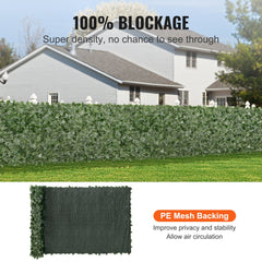 VEVOR Ivy Privacy Fence, 59 x 158in Artificial Green Wall Screen, Greenery Ivy Fence w/ Mesh Cloth Backing and