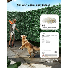 VEVOR Ivy Privacy Fence, 96 x 72 in Artificial Green Wall Screen, Greenery Ivy Fence with Strengthened Joint, Faux