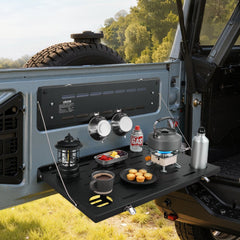 VEVOR Tailgate Table for 2021-2026 Ford Bronco 4 Door Hardtops (Exclude Bronco Sport), Foldable Molle Panel Drop Down