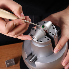 VEVOR Ball Vise, 5" Engraving Setting Tool, 360° Rotation Engraving Block Vise, 35 PCS Attachment Jewelry Engraving