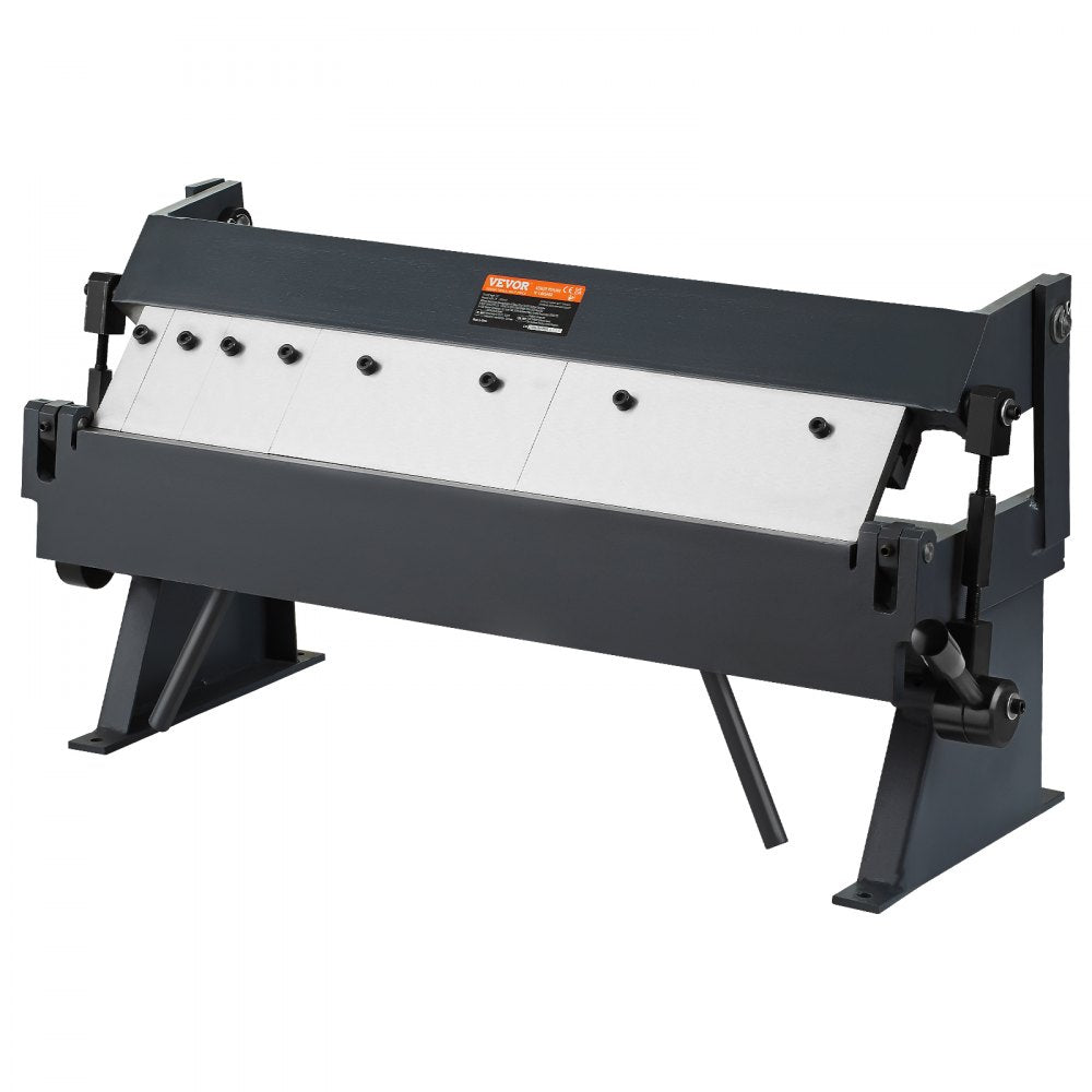 VEVOR Box and Pan Brake, 24-Inch, 0-130 Degrees Sheet Metal Bending Brake, Portable Metal Bender with 20 Gauge Low