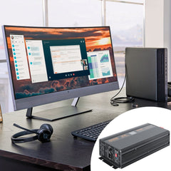 VEVOR 2000W Sump Pump Battery Backup with LCD, Automatically Shifts to Inverter Power Ensuring Uninterrupted Operation