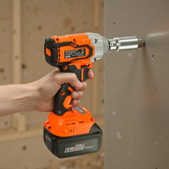 VEVOR Cordless Impact Wrench, 280 ft-lbs / 380 N·m High Torque, 3/8 inch, 20V Electric Impact Wrench with Brushless